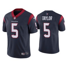 Men's Houston Texans #5 Tyrod Taylor Vapor Limited Navy Jersey