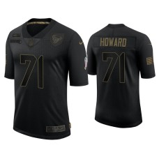 Men's Houston Texans #71 Tytus Howard Black 2020 Salute to Service Limited Jersey