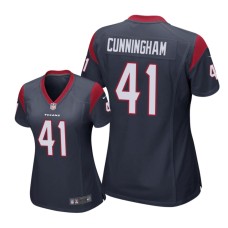 Women's Houston Texans #41 Navy Zach Cunningham Nike Game Jersey