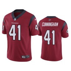 Men's Houston Texans #41 Vapor Untouchable Limited Zach Cunningham Red Jersey