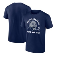 Dak Prescott Dallas Cowboys Here We Go T-Shirt – Navy