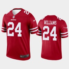 Men's San Francisco 49ers #24 K'Waun Williams Scarlet Nike legend color rush Jersey