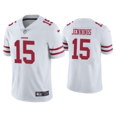 Men's San Francisco 49ers #15 Vapor Limited Jauan Jennings 49ers White Jersey