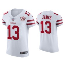 Men's San Francisco 49ers #13 Richie James White 75th Anniversary Jersey