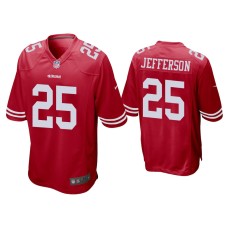 Men's San Francisco 49ers #25 Tony Jefferson Scarlet Game Jersey