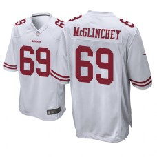 Men's San Francisco 49ers #69 White Mike McGlinchey Nike Game Jersey