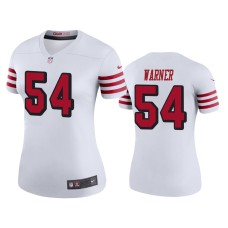 Women's San Francisco 49ers #54 Color Rush Legend Fred Warner White Jersey