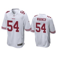 Men's San Francisco 49ers #54 Fred Warner White Game Jersey