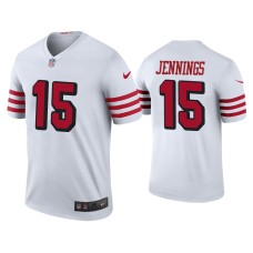 Men's San Francisco 49ers #15 Color Rush Legend Jauan Jennings White Jersey