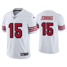 Men's San Francisco 49ers #15 Color Rush Limited Jauan Jennings White Jersey