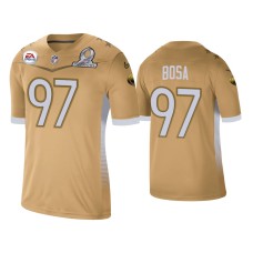 Men's San Francisco 49ers #97 Nick Bosa 2021 NFC Pro Bowl Game Gold Jersey