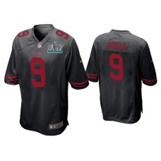 Men's San Francisco 49ers #9 Robbie Gould Super Bowl LIV Black Game Jersey