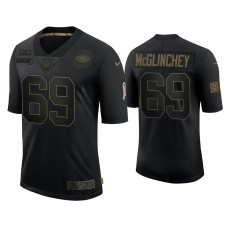 Men's San Francisco 49ers #69 Mike McGlinchey Black 2020 Salute To Service Limited Jersey