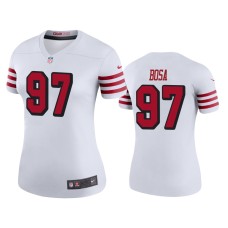 Men's San Francisco 49ers #97 Nick Bosa White NFL Draft Color Rush Legend Jersey