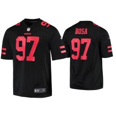 Men's San Francisco 49ers #97 Nick Bosa Black Finished Game Jersey