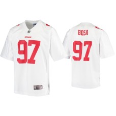 Men's San Francisco 49ers #97 Nick Bosa White Finished Pro Line Jersey