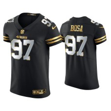 Men's San Francisco 49ers #97 Nick Bosa Black Golden Edition Elite Jersey