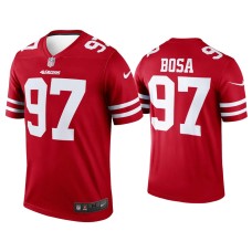 Men's San Francisco 49ers #97 Nick Bosa Scarlet Legend Jersey