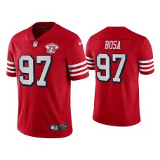 Men's San Francisco 49ers #97 Nick Bosa Vapor Limited Scarlet Jersey