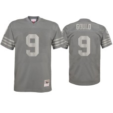 Men's San Francisco 49ers #9 Robbie Gould Charcoal Metal Replica Jersey