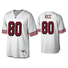 Men's San Francisco 49ers #80 Jerry Rice White 1994 Legacy Replica Throwback Jersey