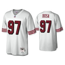 Men's San Francisco 49ers #97 Nick Bosa White 1994 Legacy Replica Throwback Jersey