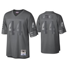 Men's San Francisco 49ers #44 Tom Rathman Charcoal 1990 Throwback Metal Legacy Jersey