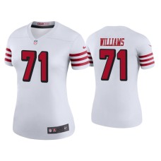 Women's San Francisco 49ers #71 Color Rush Legend Trent Williams White Jersey