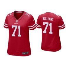 Women's San Francisco 49ers #71 Trent Williams Scarlet Game Jersey