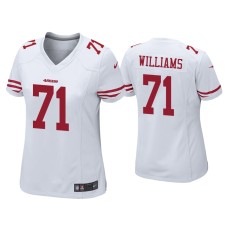 Women's San Francisco 49ers #71 Trent Williams White Game Jersey