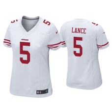 Women's San Francisco 49ers #5 Trey Lance White Game Jersey