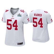 Women's San Francisco 49ers #54 Fred Warner Super Bowl LIV White Game Jersey