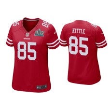 Women's San Francisco 49ers #85 George Kittle Super Bowl LIV Scarlet Game Jersey