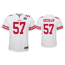 Youth San Francisco 49ers #57 Dre Greenlaw Super Bowl LIV White Game Jersey