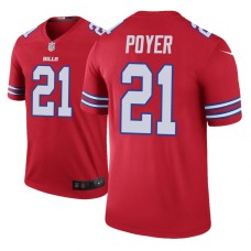 Buffalo Bills #21 Jordan Poyer Red legend color rush Jersey - Men's