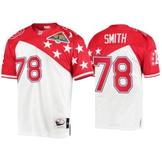 Buffalo Bills #78 Bruce Smith Mitchell & Ness 1994 Pro Bowl White Red AFC Jersey