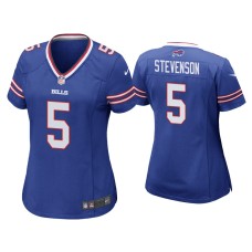 Women's Buffalo Bills #5 Marquez Stevenson Royal Game Jersey