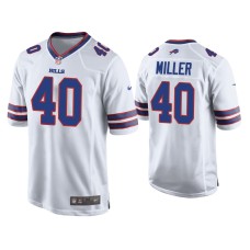 Buffalo Bills #40 Von Miller White Game Jersey