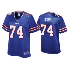 Women's Buffalo Bills #74 Cody Ford Royal Pro Line Jersey