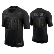 Buffalo Bills #00 Custom Black 2020 Salute to Service Limited Jersey