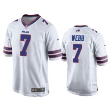 Buffalo Bills #7 Davis Webb White Game Jersey