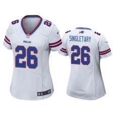 Buffalo Bills #26 Devin Singletary White NFL Draft Game Jersey