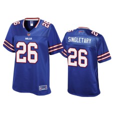 Women's Buffalo Bills #26 Devin Singletary Royal Pro Line Jersey