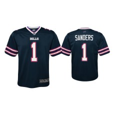 Buffalo Bills #1 Youth Emmanuel Sanders Navy Inverted Game Jersey