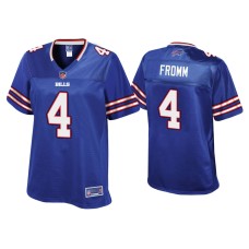 Women's Buffalo Bills #4 Jake Fromm Royal Pro Line Jersey