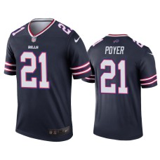 Buffalo Bills #21 Jordan Poyer Navy Inverted Legend Jersey