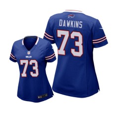 Women's Buffalo Bills #73 Royal Dion Dawkins Game Jersey