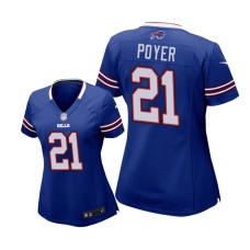 Women's Buffalo Bills #21 Royal Jordan Poyer Game Jersey