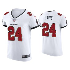 Men's Tampa Bay Buccaneers #24 2020 Carlton Davis White Vapor Elite Jersey