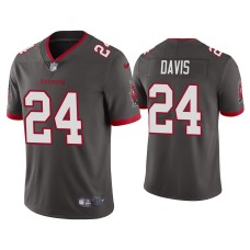 Men's Tampa Bay Buccaneers #24 2020 Carlton Davis Pewter Vapor Limited Jersey